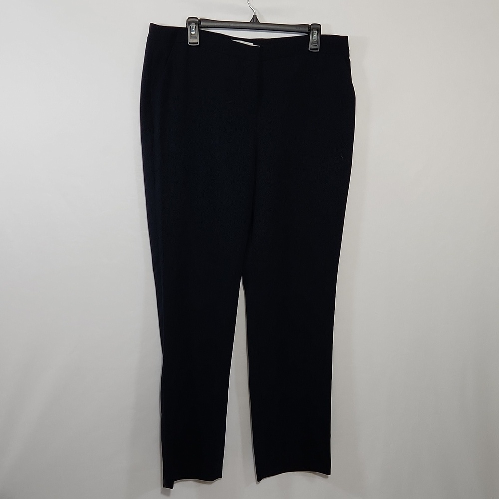 Foley's Trouser Career Blue Zip Clasp Pockets Poly Women SZ 36 Office Business